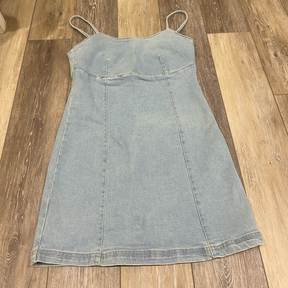 🤠NWOT Size M Lonestar Stretchy Jean Dress - Picture 1 of 3